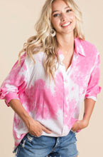 Load image into Gallery viewer, Pink Moon Button Down Top