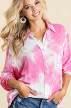Load image into Gallery viewer, Pink Moon Button Down Top