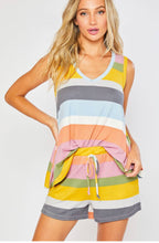 Load image into Gallery viewer, Playday Multistripe Short Set

